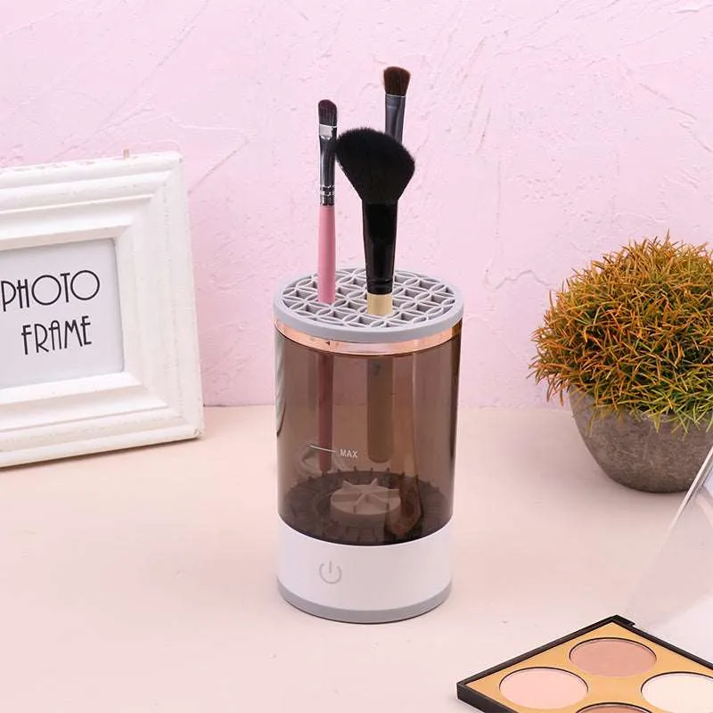 Portable Electric Makeup Brush Cleaner Machine - USB Charged