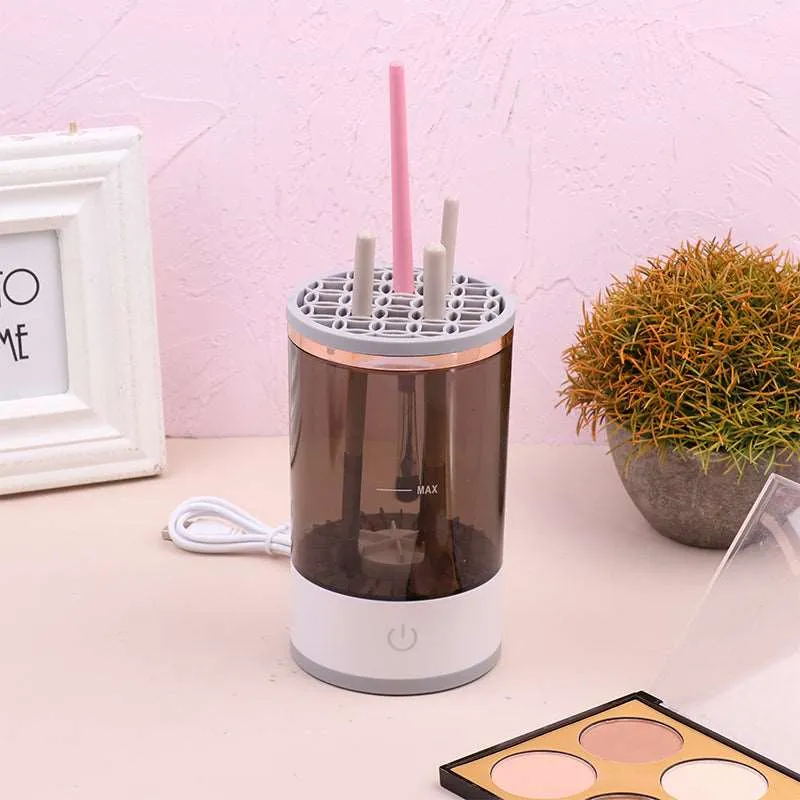 Portable Electric Makeup Brush Cleaner Machine - USB Charged