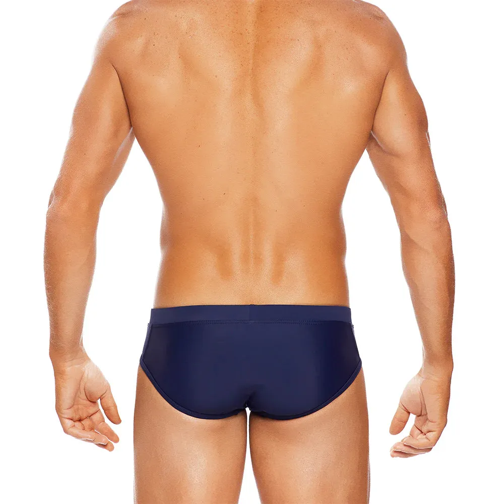 Positano Lo Rise Swim Brief (Navy)