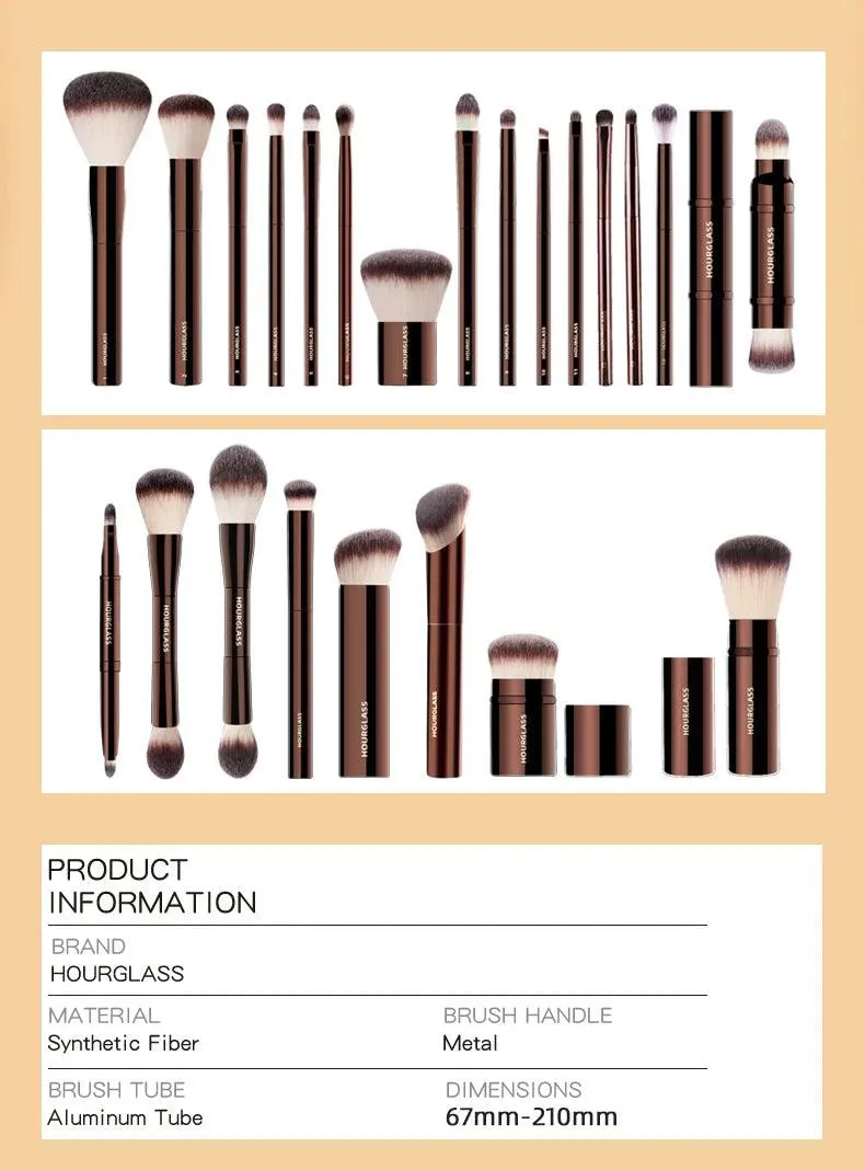 Premium Makeup Brush Set - Complete Collection with Soft, High-Quality Bristles