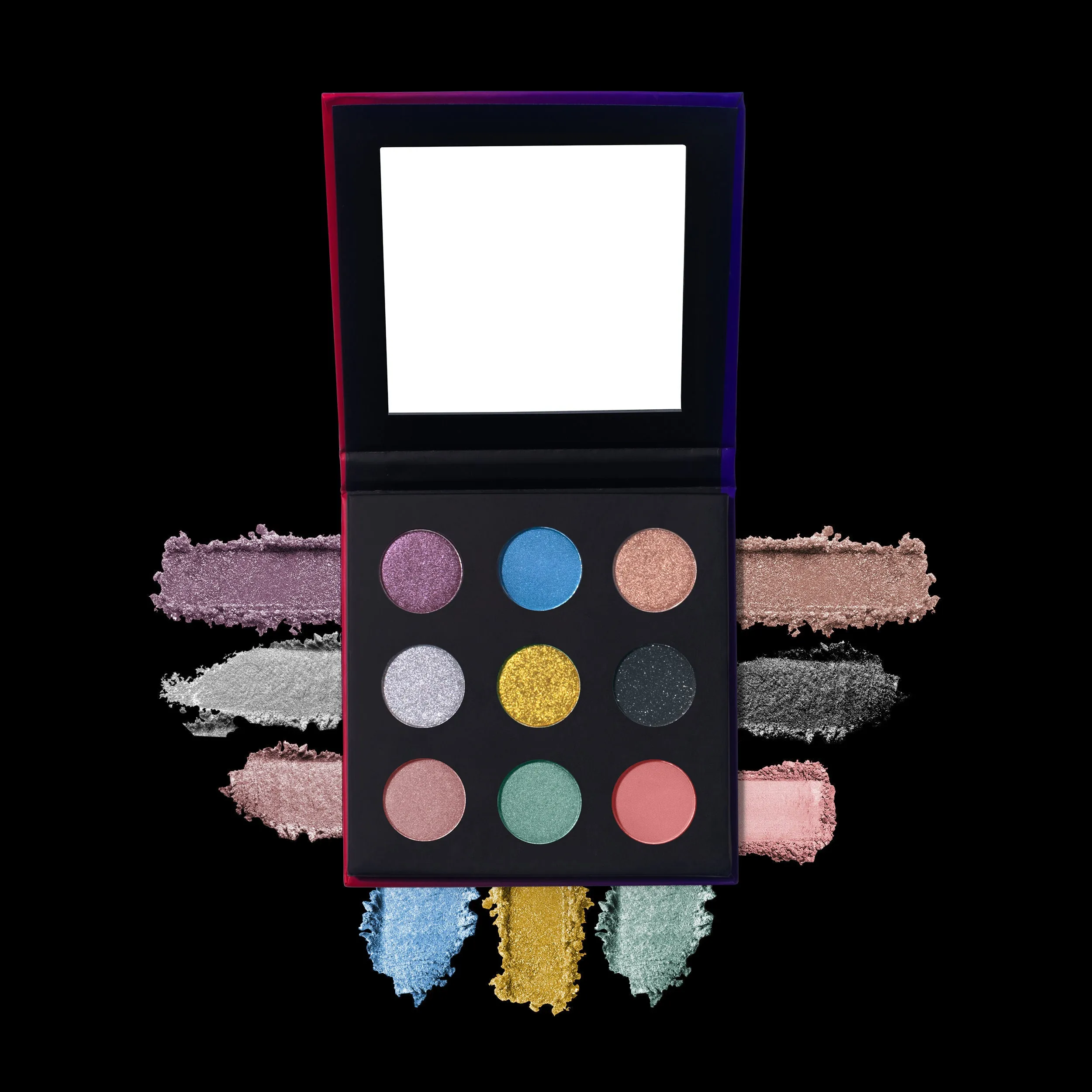 Purplle Crescent Eyeshadow Palette - Vivid | Party | High Pigmentation | Highly Blendable | Matte | Shimmer | Long lasting