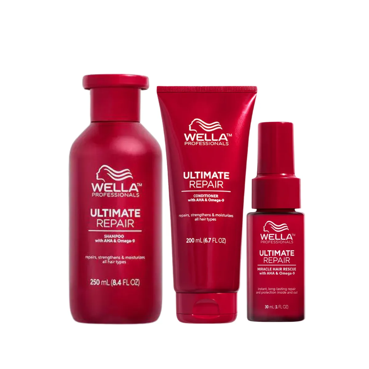 Wella Professionals Ultimate Repair Shampoo, Conditioner & Miracle Hair Rescue Trio