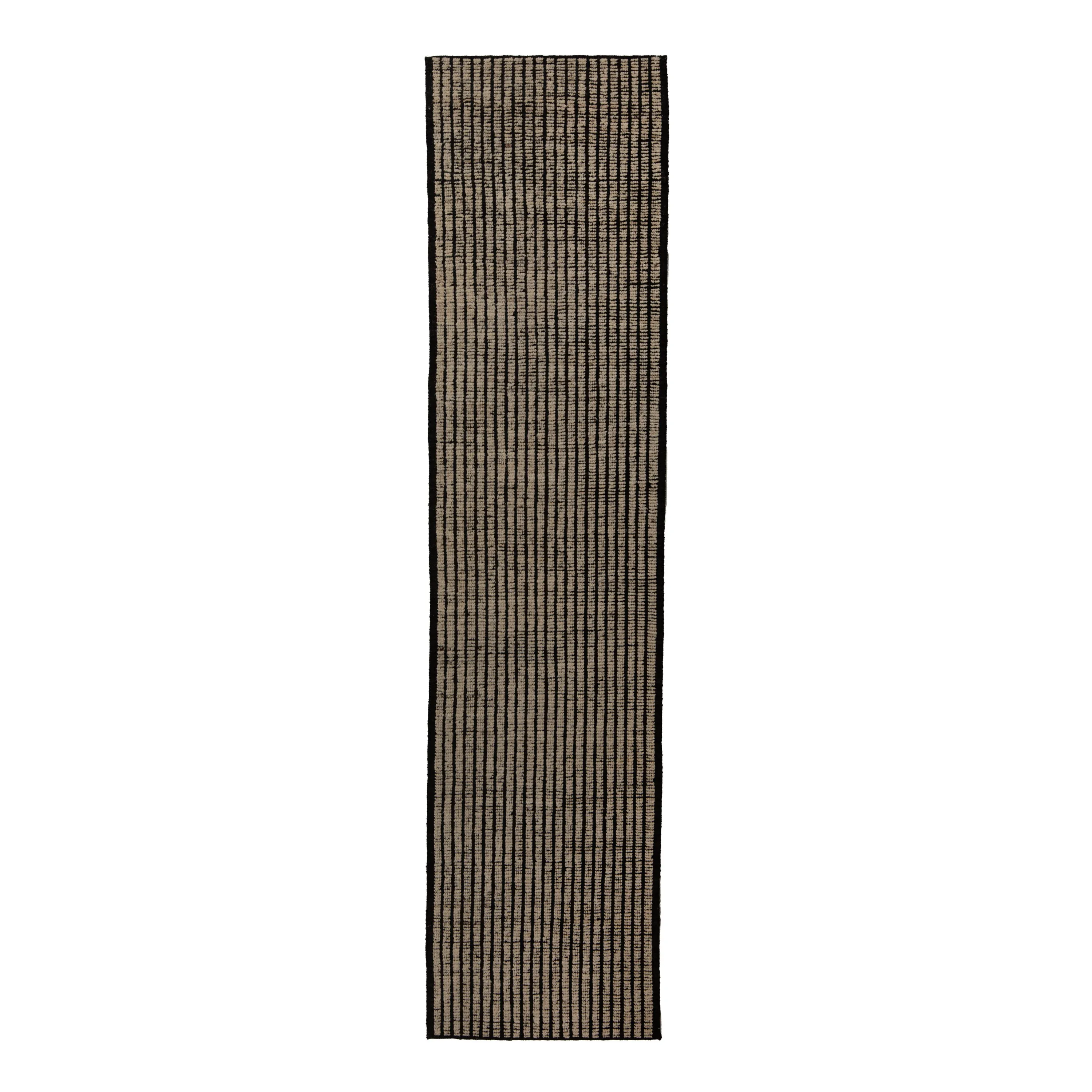 Zameen Patterned Modern Wool Rug - 3'2" x 13'2"