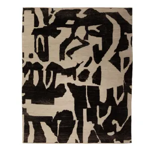 Zameen Patterned Modern Wool Rug - 8'4" x 10'1"