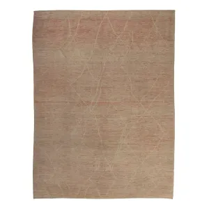 Zameen Patterned Modern Wool Rug - 9'3" x 12'3"